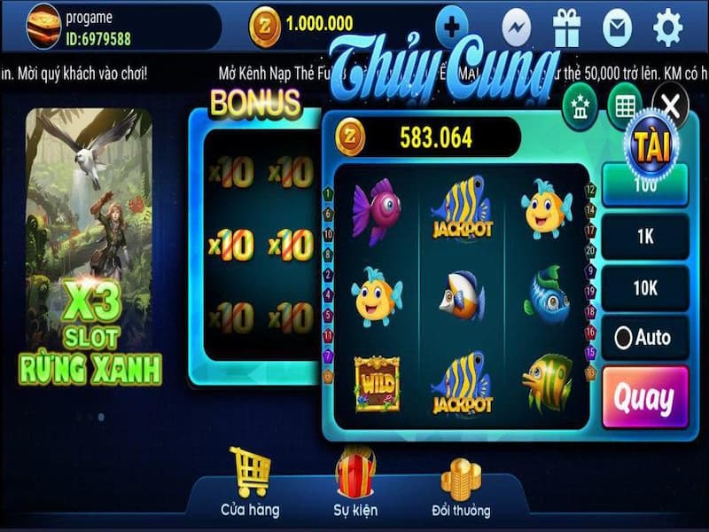 Slot game nổ hũ Thủy cung