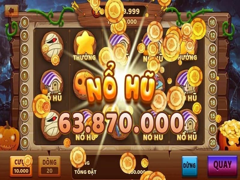 Chơi nổ hũ chỉ cần ba mặt trùng nhau là bạn đã thắng lớn